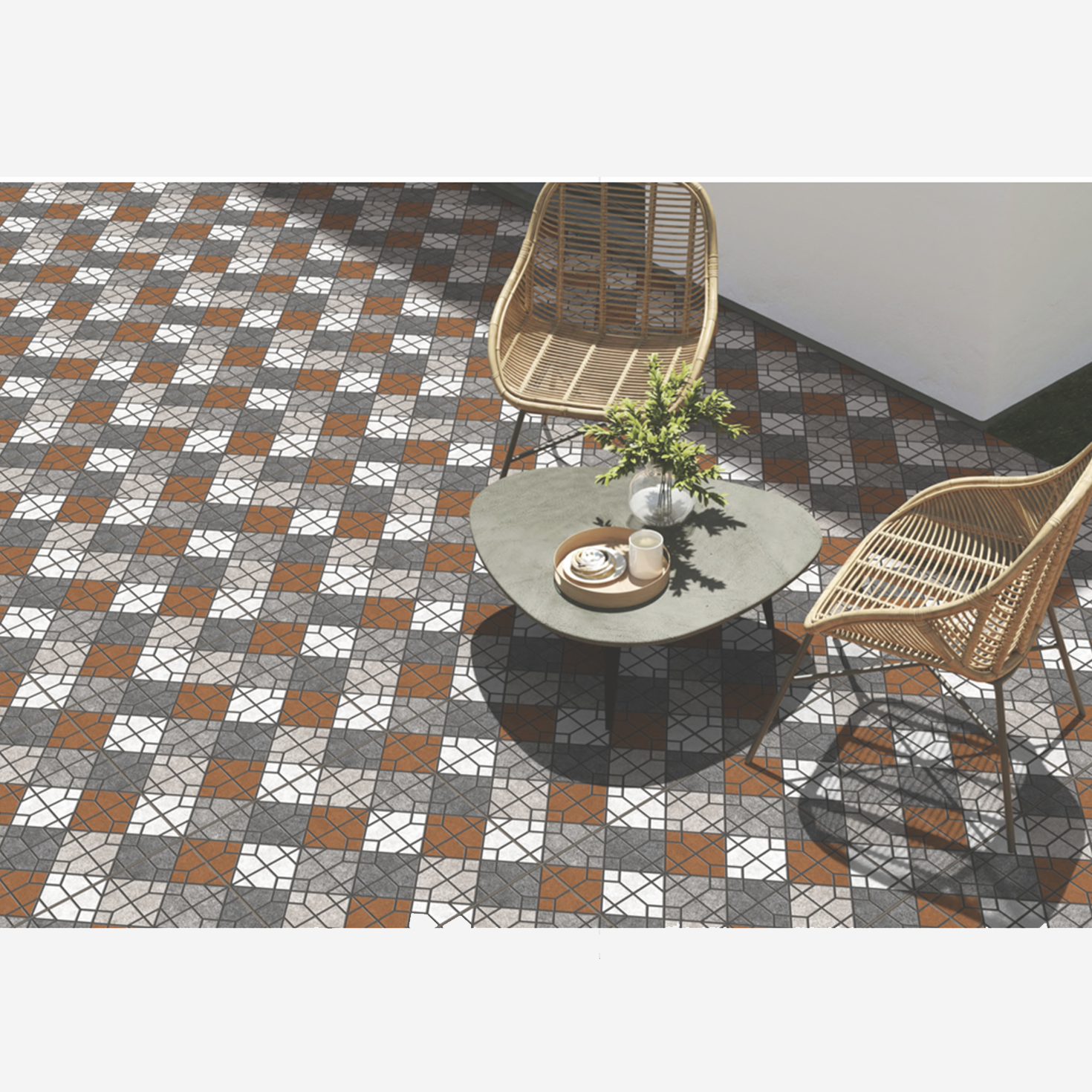 Outdoor, parking and elevation tiles